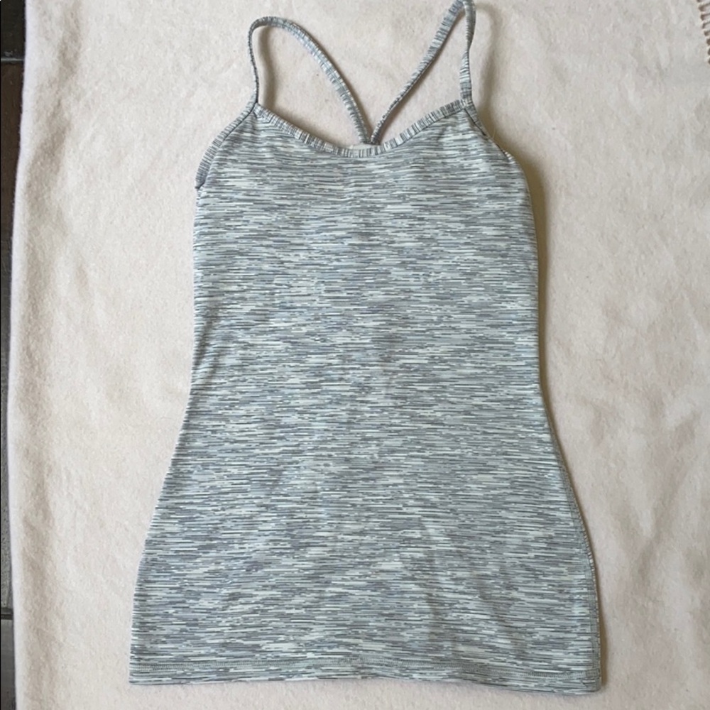 Light Grey Lululemon Tank with built in bra.